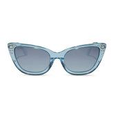 CINDERELLA - BLUE CRYSTAL GLITTER + BLUE DUST GRADIENT + POLARIZED SUNGLASSES