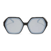 GIGI - BLACK + GREY FLASH SUNGLASSES