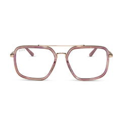 JORDAN - GOLD + FLEUR TORTOISE TEMPLE TIPS + GLASSES