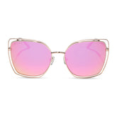 JACQUELINE - CHAMPAGNE + PINK MIRROR SUNGLASSES