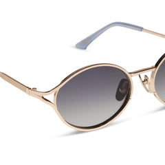 LIMONCELLO - GOLD + MILKY BLUE PEARL + GREY GRADIENT SUNGLASSES