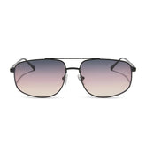 CHARLEY - SHINY BLACK + TWILIGHT GRADIENT SUNGLASSES