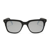 BOBBY - MATTE BLACK + GREY MIRROR SUNGLASSES