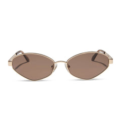 JORDY - GOLD + HORN TORTOISE + BROWN SUNGLASSES