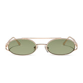 THE BROOKLYN - GOLD + GREEN TINT + SUNGLASSES