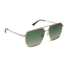 BERKELY - CHAMPAGNE GOLD + ALOE GREEN GRADIENT + POLARIZED SUNGLASSES