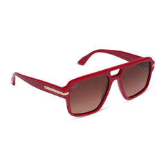JULIEN NAVIGATOR - ROUGE VOGUE + WARM BROWN GRADIENT SUNGLASSES