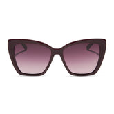 BECKY II - DARK CHERRY LACQUER + DARK CHERRY GRADIENT + POLARIZED SUNGLASSES