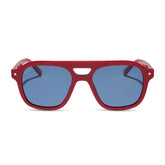 THE COAST - RED + NAVY BLUE SUNGLASSES