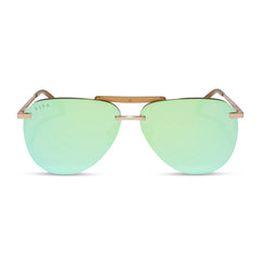 TAHOE - BRUSHED GOLD + DEW DROP MIRROR + POLARIZED + SUNGLASSES