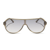 THE DOWNTOWN - OLIVE CRYSTAL + SILVER FLASH + SUNGLASSES
