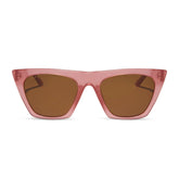 AVRIL - GUAVA + BROWN SUNGLASSES