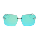 ROOKIE - BRONCO BLUE + TEAL MIRROR SUNGLASSES