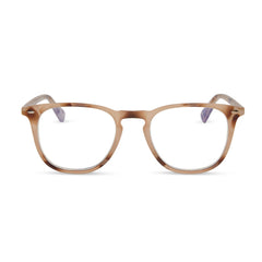 GRIFFIN - CREAM TORTOISE + BLUE LIGHT READERS