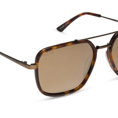COLONEL WARD - BRONZE + BROWN FLASH SUNGLASSES