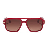 JULIEN NAVIGATOR - ROUGE VOGUE + WARM BROWN GRADIENT SUNGLASSES