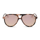 TOSCA II - HIMALAYAN TORTOISE + TAUPE MIRROR SUNGLASSES