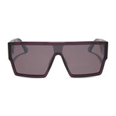 ELECTRA - AUBERGINE + AUBERGINE + SILVER FLASH SUNGLASSES
