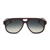 NASH - BURGUNDY + GREY GRADIENT SUNGLASSES