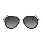 JOEY - BLACK + GOLD METAL + GREY GRADIENT + POLARIZED SUNGLASSES