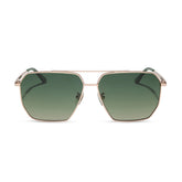 BERKELY - CHAMPAGNE GOLD + ALOE GREEN GRADIENT + POLARIZED SUNGLASSES