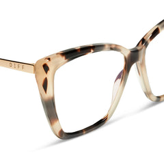 BECKY II - CREAM TORTOISE + BLUE LIGHT TECHNOLOGY GLASSES
