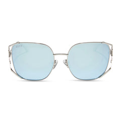 ELSA - COOL SILVER GLOSS METAL + ICE BLUE + POLARIZED SUNGLASSES
