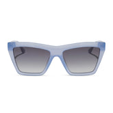 VIVI - MILKY BLUE PEARL + GREY GRADIENT SUNGLASSES