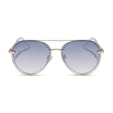 LENOX XS - CHAMPAGNE GOLD + SLATE GRADIENT FLASH SUNGLASSES