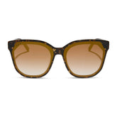 GIA - GLITTER TORTOISE + BROWN GRADIENT + GOLD FLASH SUNGLASSES