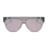 GEORGIE - BLACK SMOKE + VINTAGE ROSE CRYSTAL OMBRE + MAUVE + SILVER FLASH SUNGLASSES