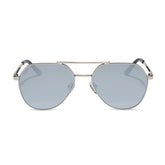 THE RESERVE - SILVER + SILVER MIRROR + POLARIZED SUNGLASSES