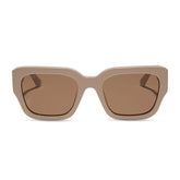 LOREN - ALMOND + BROWN SUNGLASSES