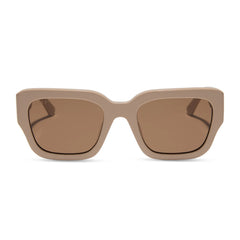 LOREN - ALMOND + BROWN SUNGLASSES