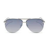 TAHOE - SILVER + SLATE GRADIENT FLASH + POLARIZED SUNGLASSES