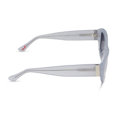 MIRANDA - MILKY WHITE + GREY GRADIENT + POLARIZED SUNGLASSES