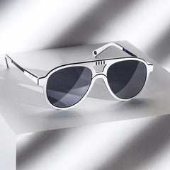STORMTROOPER - GALACTIC WHITE + BLACK POLARIZED SUNGLASSES