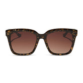MEREDITH - GLITTER TORTOISE + BROWN GRADIENT SUNGLASSES