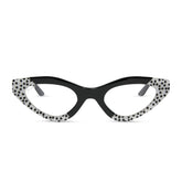 EMILY CAT EYE - MIDNIGHT POLKA DOT + GLASSES