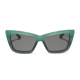 ELPHABA EMERALD - ENCHANTING EMERALD TO BLACK + SHADOWY GREY SUNGLASSES