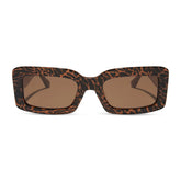 INDY - ANIMAL + BROWN SUNGLASSES
