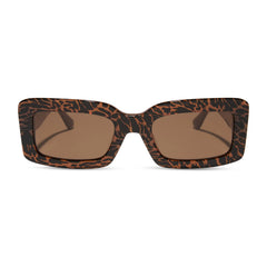 INDY - ANIMAL + BROWN SUNGLASSES