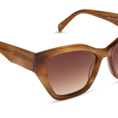 EVIE - TAWNY TORTOISE + BROWN GRADIENT SUNGLASSES