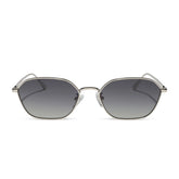 KENNEDY - SILVER + GREY GRADIENT + POLARIZED SUNGLASSES