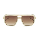CAMERON - COURTSIDE IVORY + BROWN GRADIENT + POLARIZED SUNGLASSES