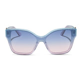 GLINDA UPLAND BUTTERFLY - IRIDESCENT PASTEL BLUE + LAVENDER + OPALESCENT GRADIENT PINK SUNGLASSES