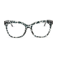 WINSTON - CLEAR LEOPARD + GLASSES