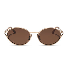 JULIETTE - BRUSHED GOLD + TRUFFLE + POLARIZED SUNGLASSES