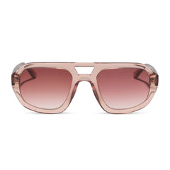 COLLINS - VINTAGE ROSE CRYSTAL + DUSK GRADIENT SUNGLASSES