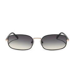 TRINITY - BLACK + GOLD + BLACK TEMPLES + GREY GRADIENT SUNGLASSES